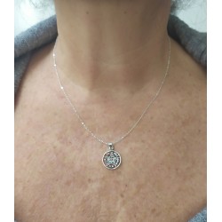 Collar Colgante Tetragrammaton - Plata de Ley 925 Incluye Estuche para Regalo
