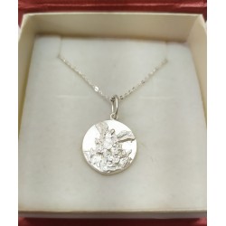 Sicuore Medalla Colgante San Miguel Arcangel - Plata de Ley 925 Incluye Cadena 45cm Y Estuche para Regalo