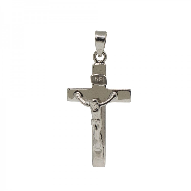 Collar Colgante Cruz con Cristo para Plata Ley 925