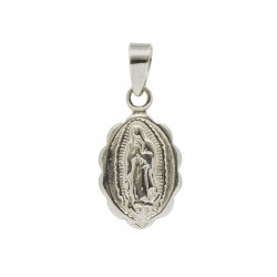 Collar Colgante Nuestra Señora de Guadalupe para Mujer Hombre Plata De Ley 925